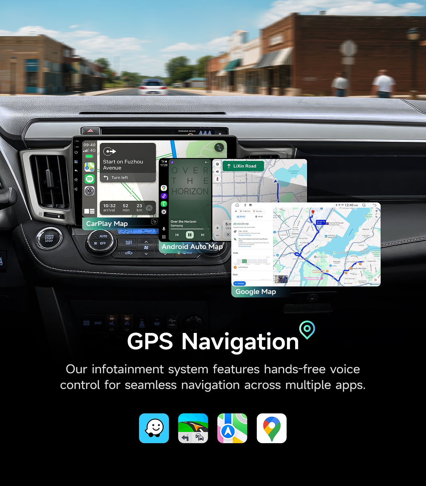 10.2" Android Car Radio Stereo for Toyota RAV4 2013-2018 w/Wireless Car play &Android Auto