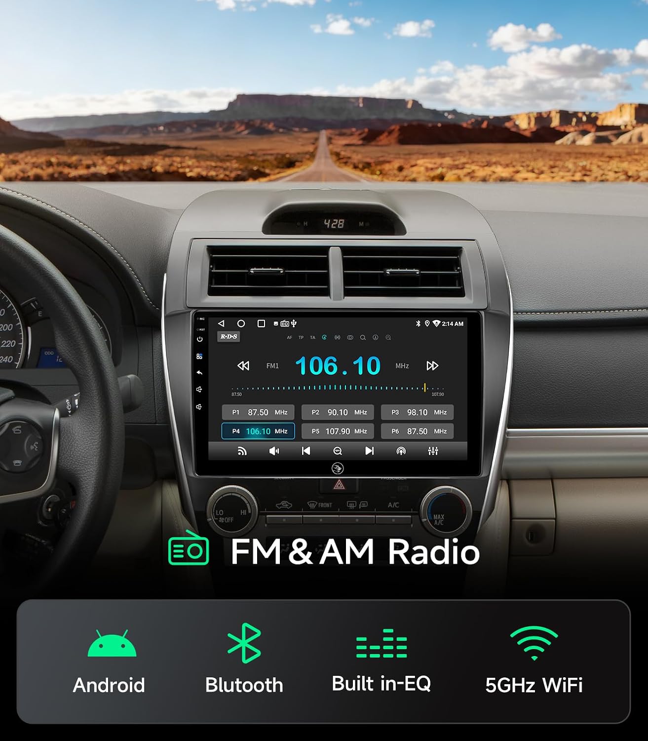 AINAVI 10.2"Android Car Radio Stereo for Toyota Camry 2012-2014