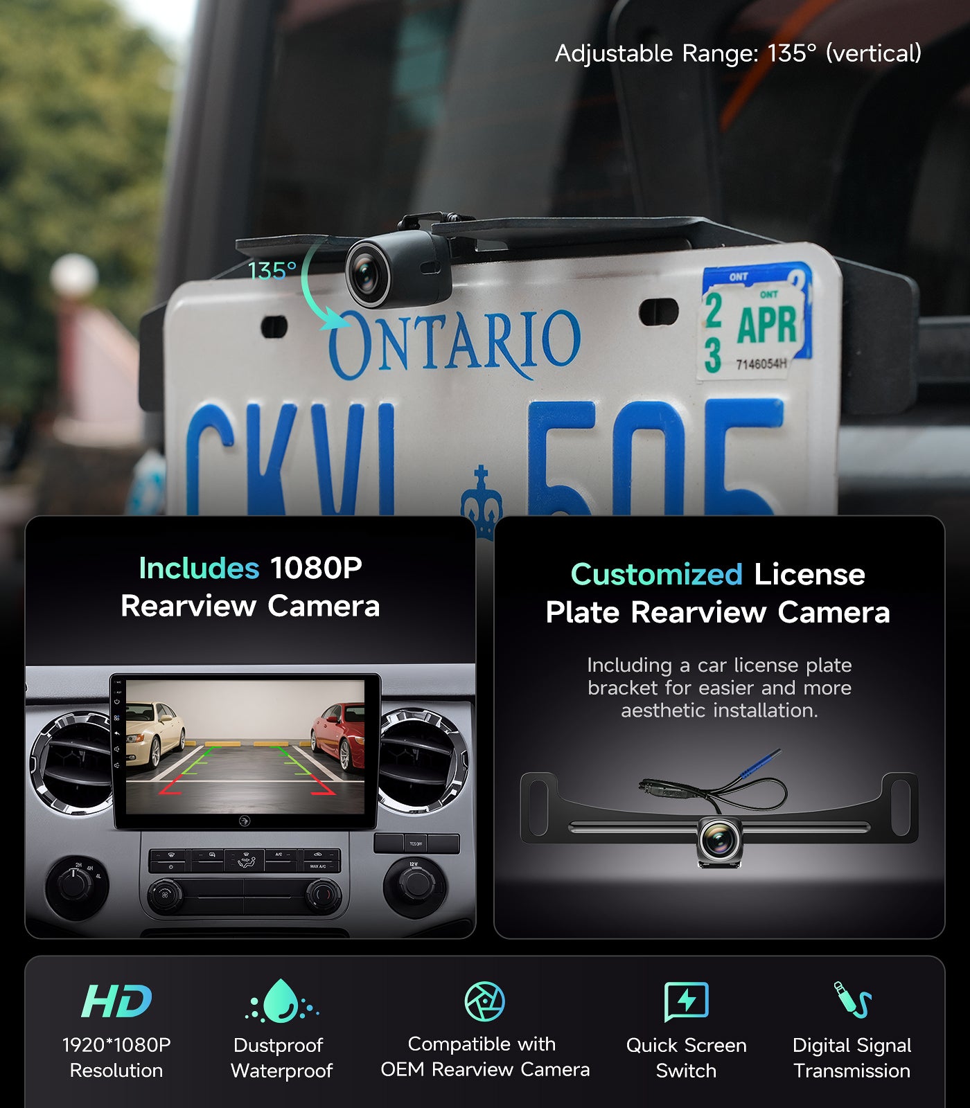 10"Full Touch Screen Car Stereo for Ford F150 (2004-2008) F250 / F350 / 450 / 550 (2008-2016) E150 / 250 / 350cargo / ECONOLINE Van (2009-2016) FOCUSFUSION (2005-2007)