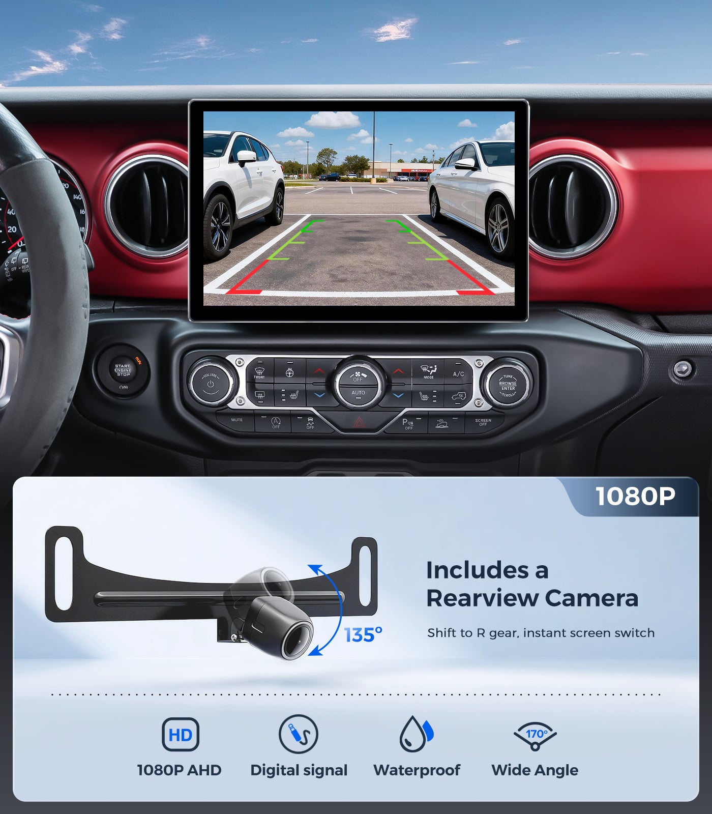 AINAVI 11.5" Android Car Radio Stereo for Jeep Wrangler JL Gladiator JT 2019-2021