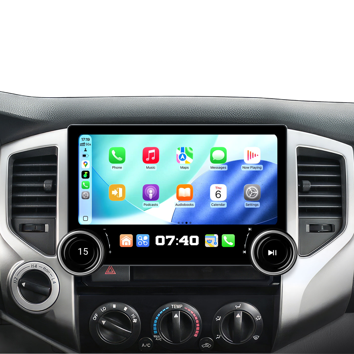 11.5" Dual Knob Car Radio Stereo for Toyota Tacoma 2005-2015