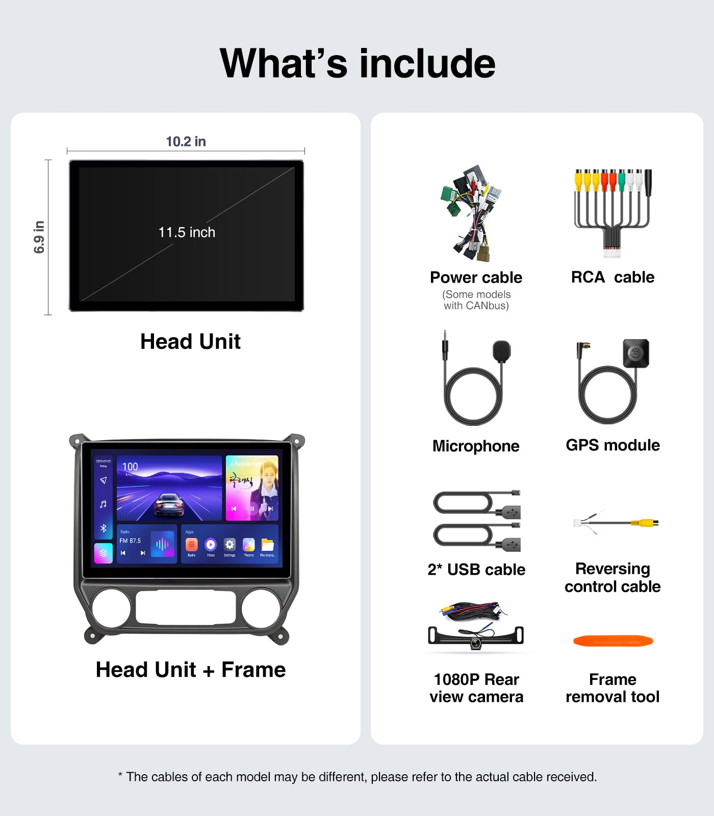 11.5inch Android Car Radio Stereo for Chevy Silverado & GMC Sierra 2014-2018 w/Wireless Car play and Android Auto