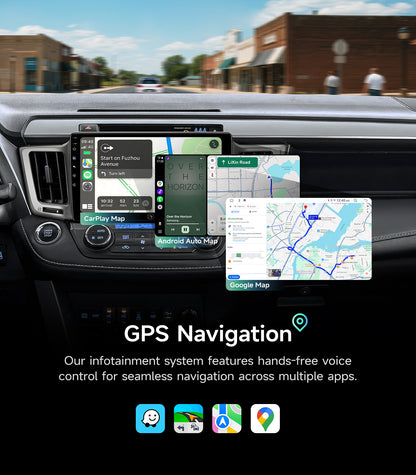 10.2" Android Car Radio Stereo for Toyota RAV4 2013-2018 w/Wireless Car play &Android Auto