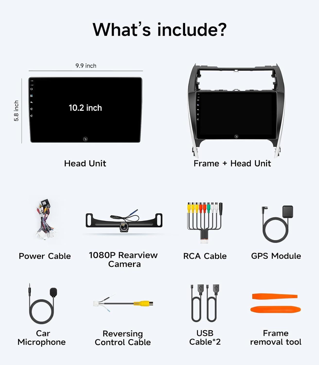 AINAVI 10.2"Android Car Radio Stereo for Toyota Camry 2012-2014