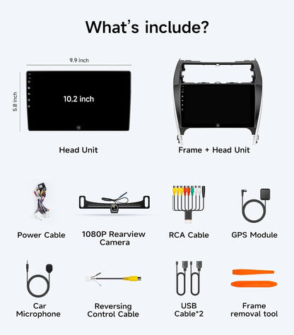AINAVI 10.2"Android Car Radio Stereo for Toyota Camry 2012-2014