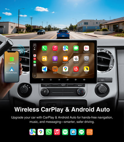 AINAVI 11.5 Inch Car Radio Stereo GPS Navigation WiFi Bluetooth Player for 2004-2008  Ford F150