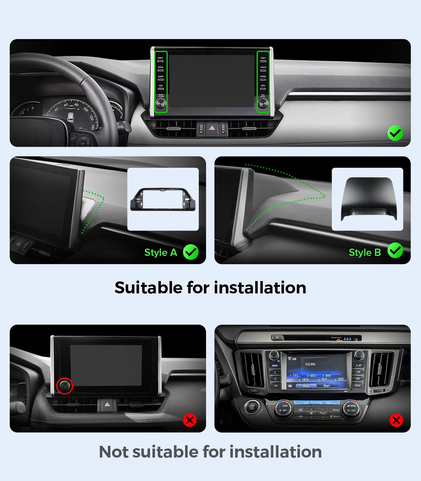 11.5inch Android Car Radio Stereo for Toyota RAV4 2019-2023 w/Wireless Car play &Android Auto