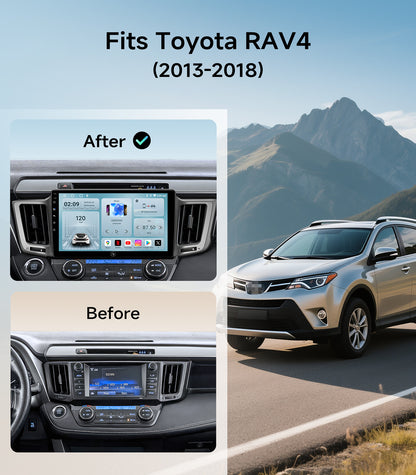 10.2" Android Car Radio Stereo for Toyota RAV4 2013-2018 w/Wireless Car play &Android Auto