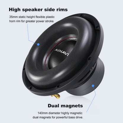 10 inch 1200W Max Power Car Audio Dual 4 Ohm Car Subwoofer