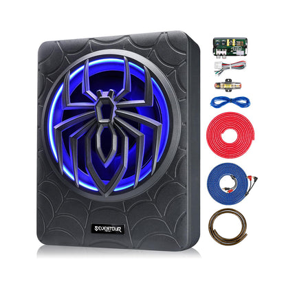 10" 1000W Slim Under Seat Powered Car Subwoofer
