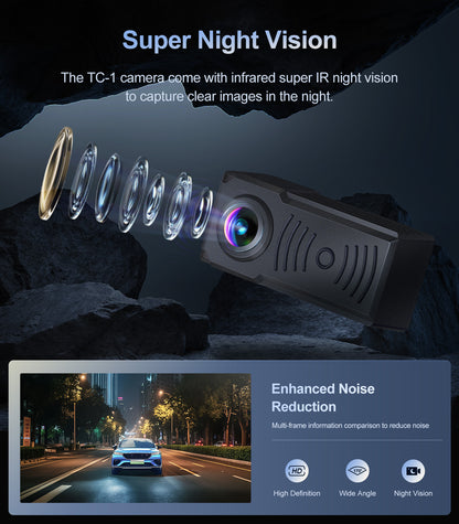 1080P Backup Camera Back up Camera Waterproof Clear Night Vision Rear View Camera