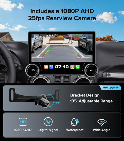 11.5" Dual Knob Car Radio Stereo for Jeep Wrangler JK Head Unit Dodge Ram1500