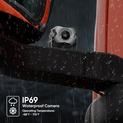 10.2"Touch Screen 4-Channel 1080P Dash Cam Backup Camera System