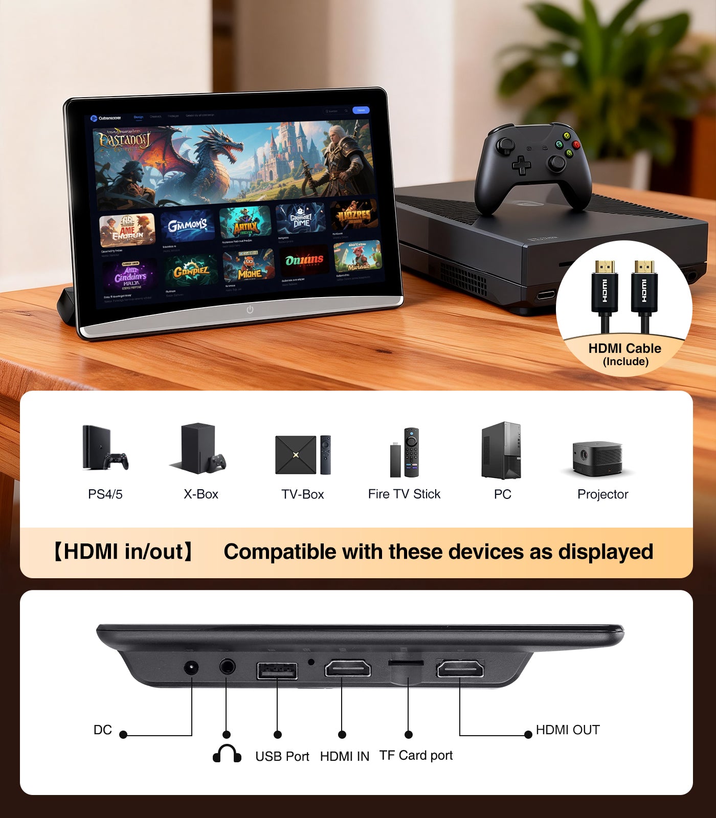 10.8" Android13 Car Headrest Monitor for Back Seat