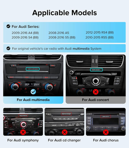 AINAVI 10.25" Standard Carplay/Android Auto for Audi B8 A4/S4/A5/S5/RS5 B8 /B8.5 | 2009-2016 3GMMI High System