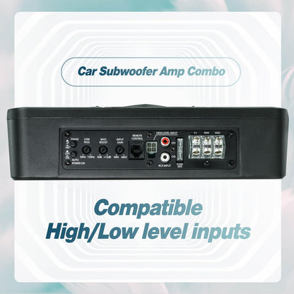 10" 1000W Slim Under Seat Powered Car Subwoofer