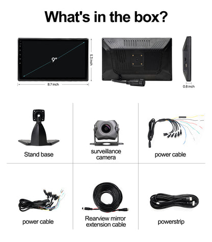 10.2"Touch Screen 5-Channel 1080P Dash Cam Backup Camera System