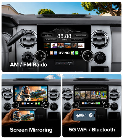 11.5" Dual Knob Car Stereo for Ford F150 2009-2014