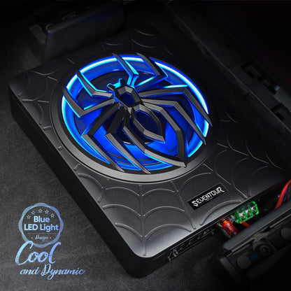 10" 1000W Slim Under Seat Powered Car Subwoofer
