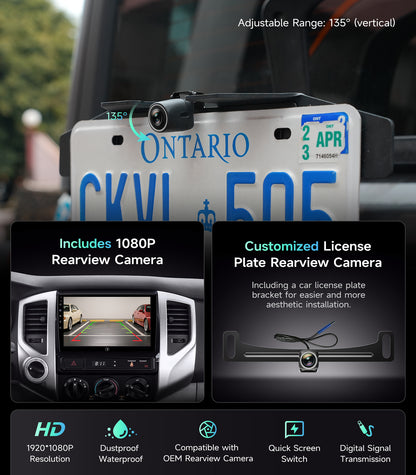 9" Android Car Radio Stereo for Toyota Tacoma 2005-2015 w/Wireless Car play and Wired Android Auto