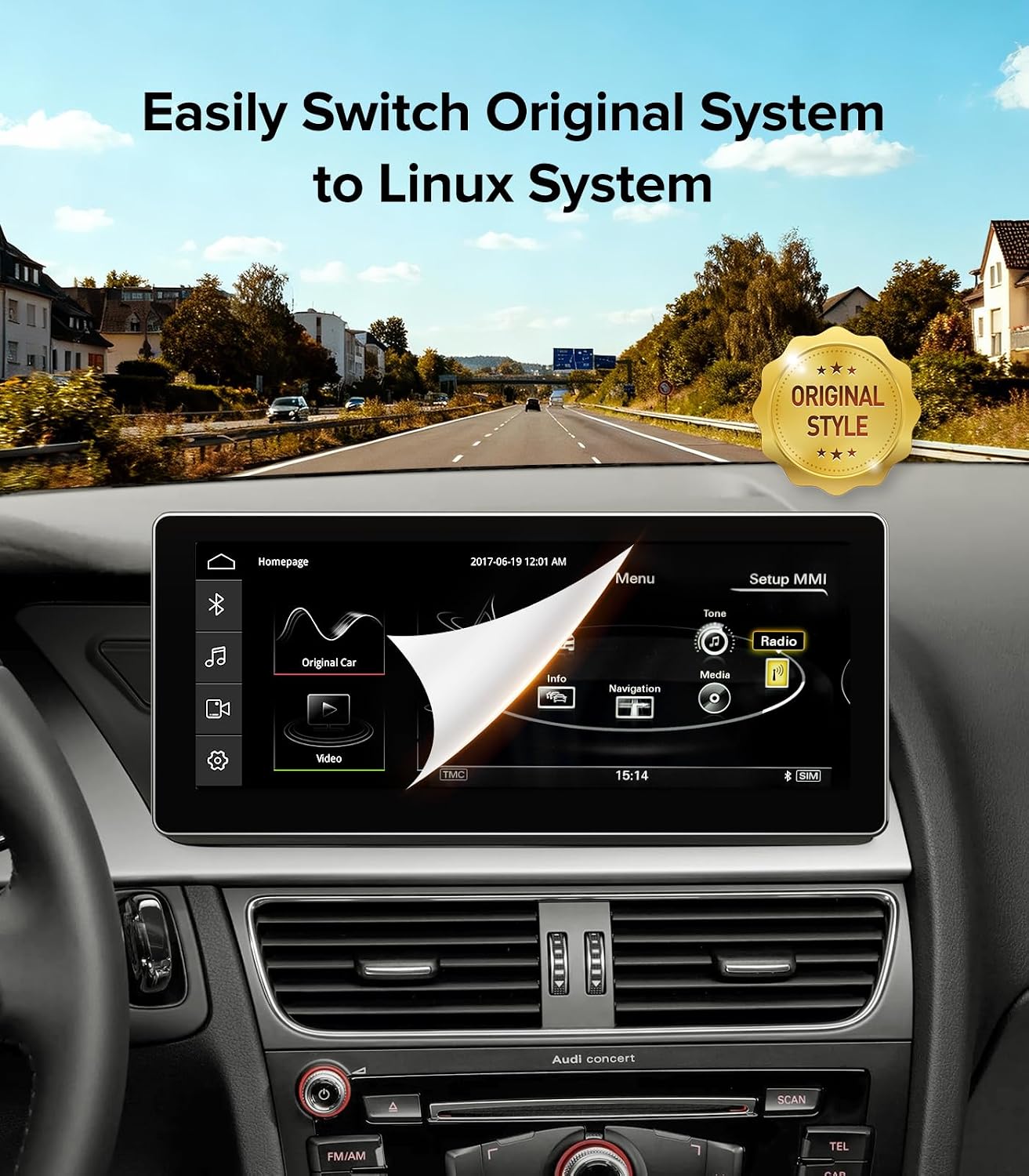 AINAVI 10.25" Standard Carplay/Android Auto for Audi B8 A4/S4/A5/S5/RS5 B8 /B8.52009-2016 Concert&Symphony System
