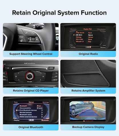 AINAVI 10.25" Standard Carplay/Android Auto for Audi B8 A4/S4/A5/S5/RS5 B8 /B8.52009-2016 Concert&Symphony System