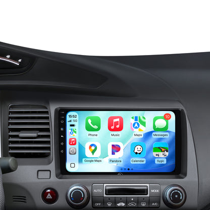 9" Android Car Radio Stereo for Honda Civic 2006-2011 Wireless Car play and Android Auto