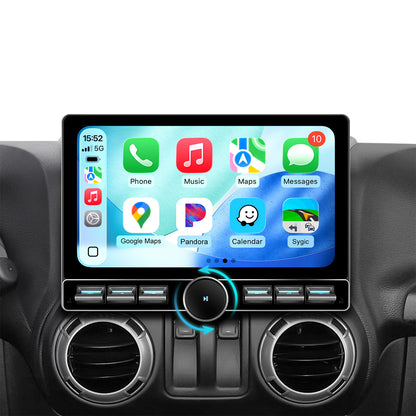 10" Single Knob keybutton Car Stereo for Jeep Wrangler JK