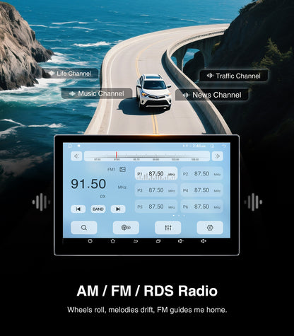 AINAVI 11.5inch Car Stereo Radio GPS Navigation WiFi Bluetooth Player for Toyota RAV4 2013-2018