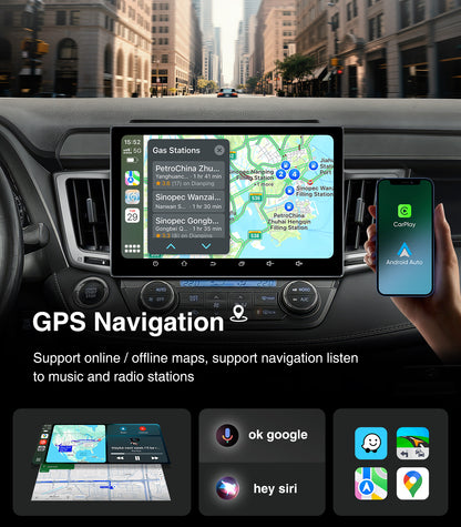 AINAVI 11.5inch Car Stereo Radio GPS Navigation WiFi Bluetooth Player for Toyota RAV4 2013-2018