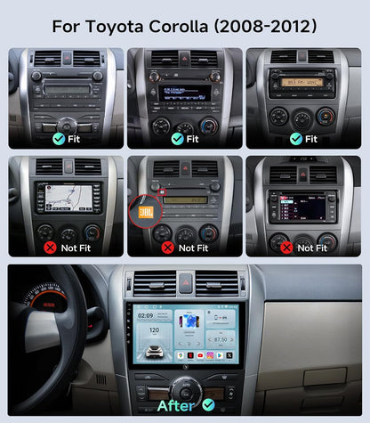 AINAVI 9" Android Car Radio Stereo for Toyota Corolla 2008-2012
