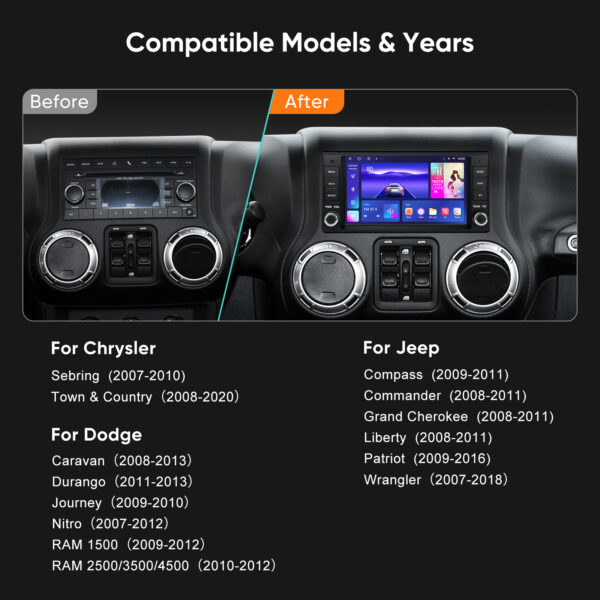 2008 jeep wrangler radio